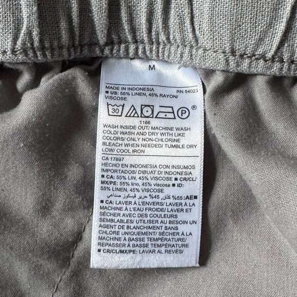 Old Navy High-Waisted Wide-Leg Linen Blend Pants in Gray Basalt Size M - Picture 6 of 6